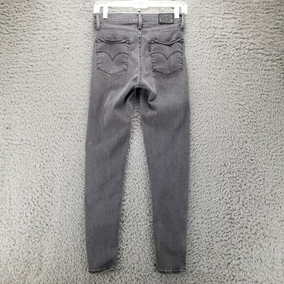 Levis Jeans Womens 27 Gray 720 Super Skinny Premium Stretch Denim *Read* - Picture 1 of 16
